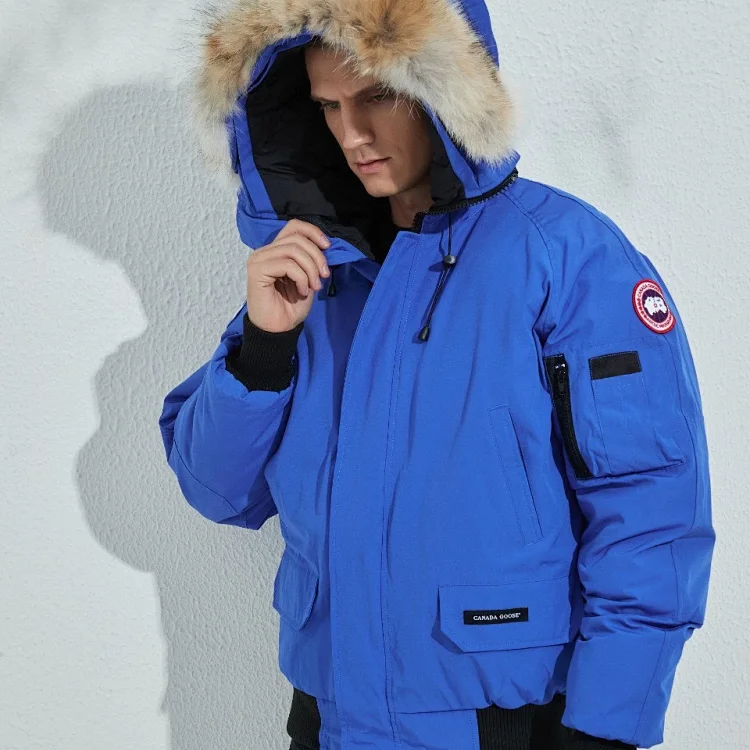 Canada Goose Blue Hooded Parka