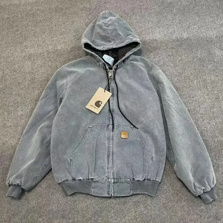 Carhartt Grey Hooded Jacket