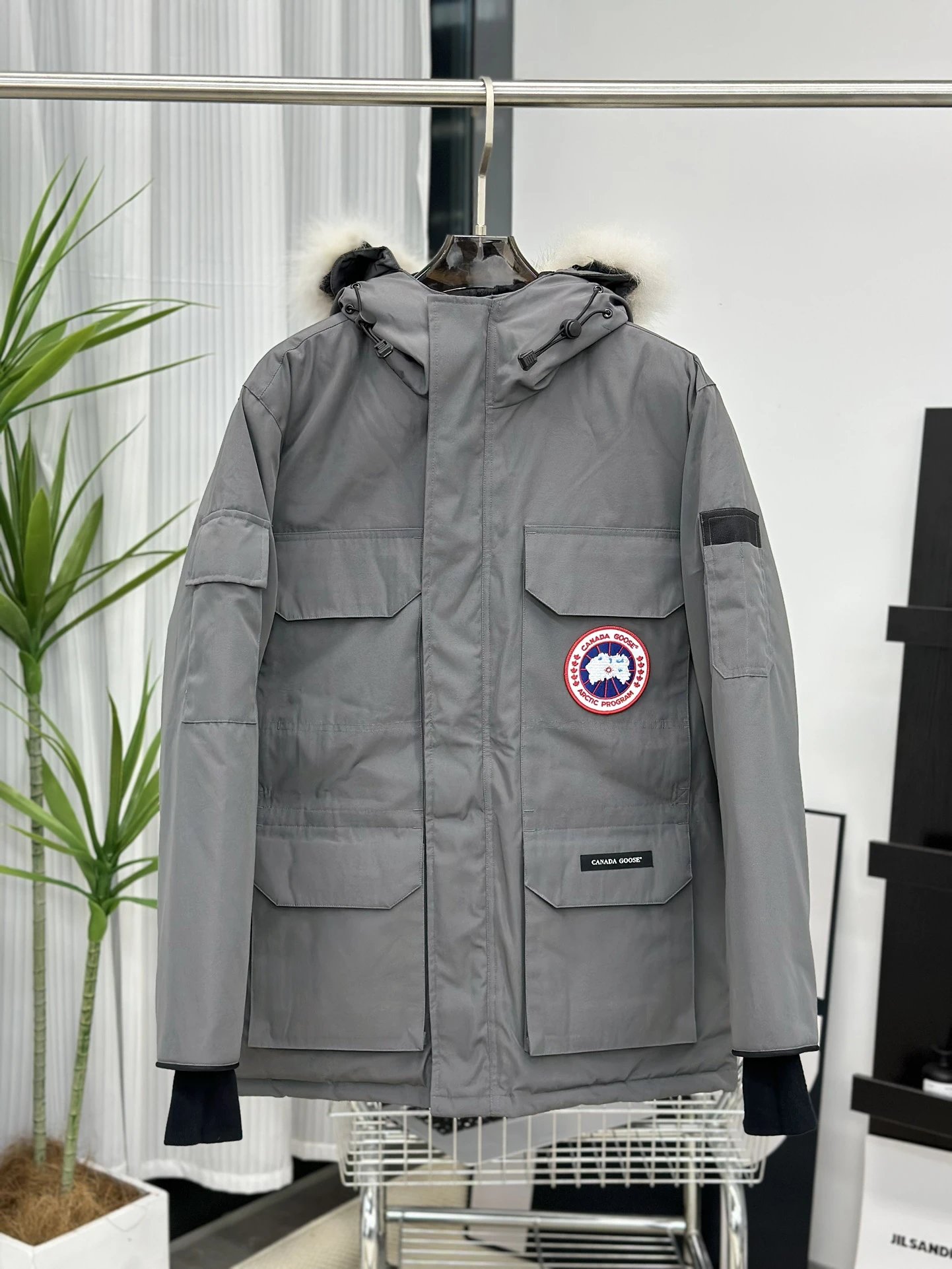 Canada Goose Grey Parka Jacket