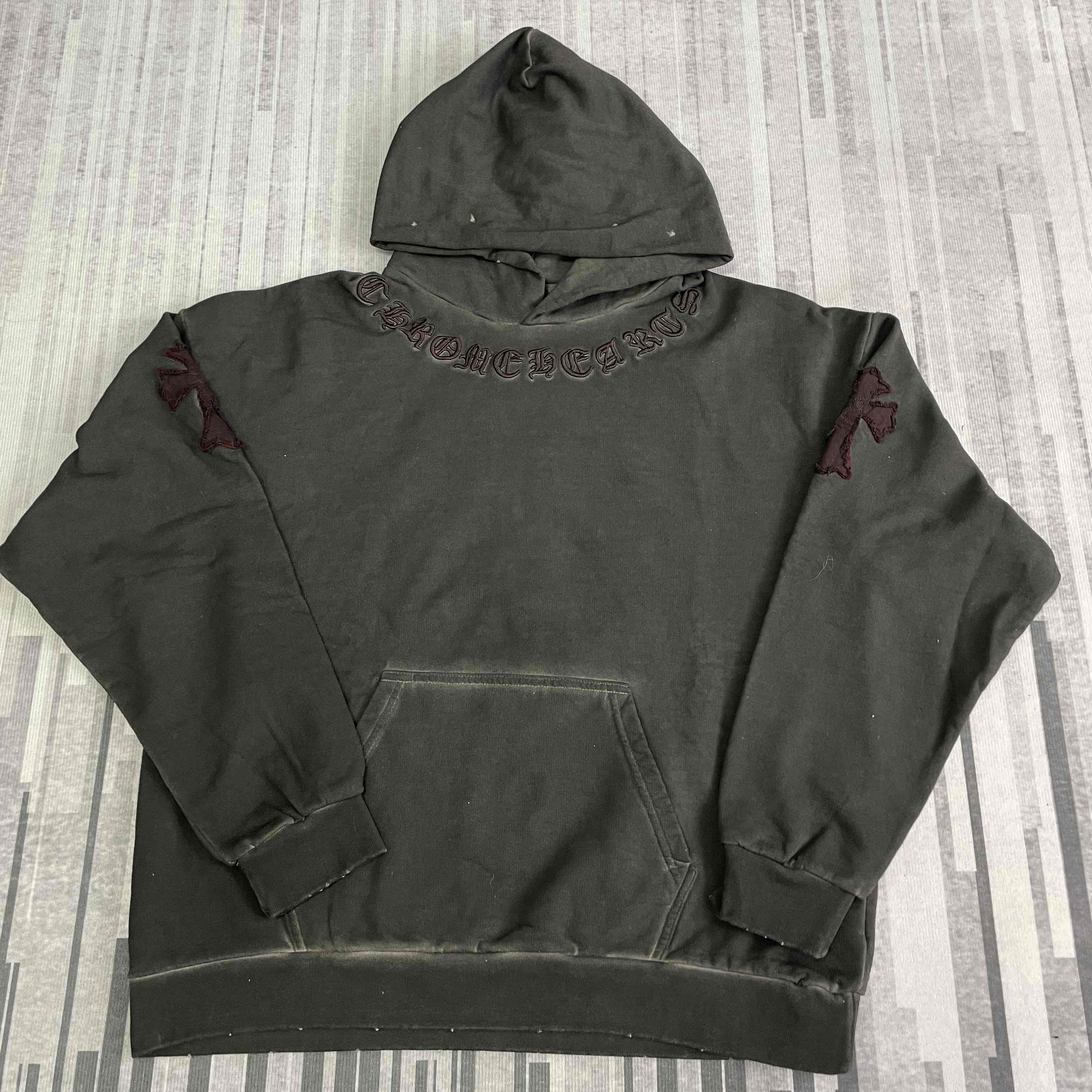 Chrome Hearts Dark Green Hoodi