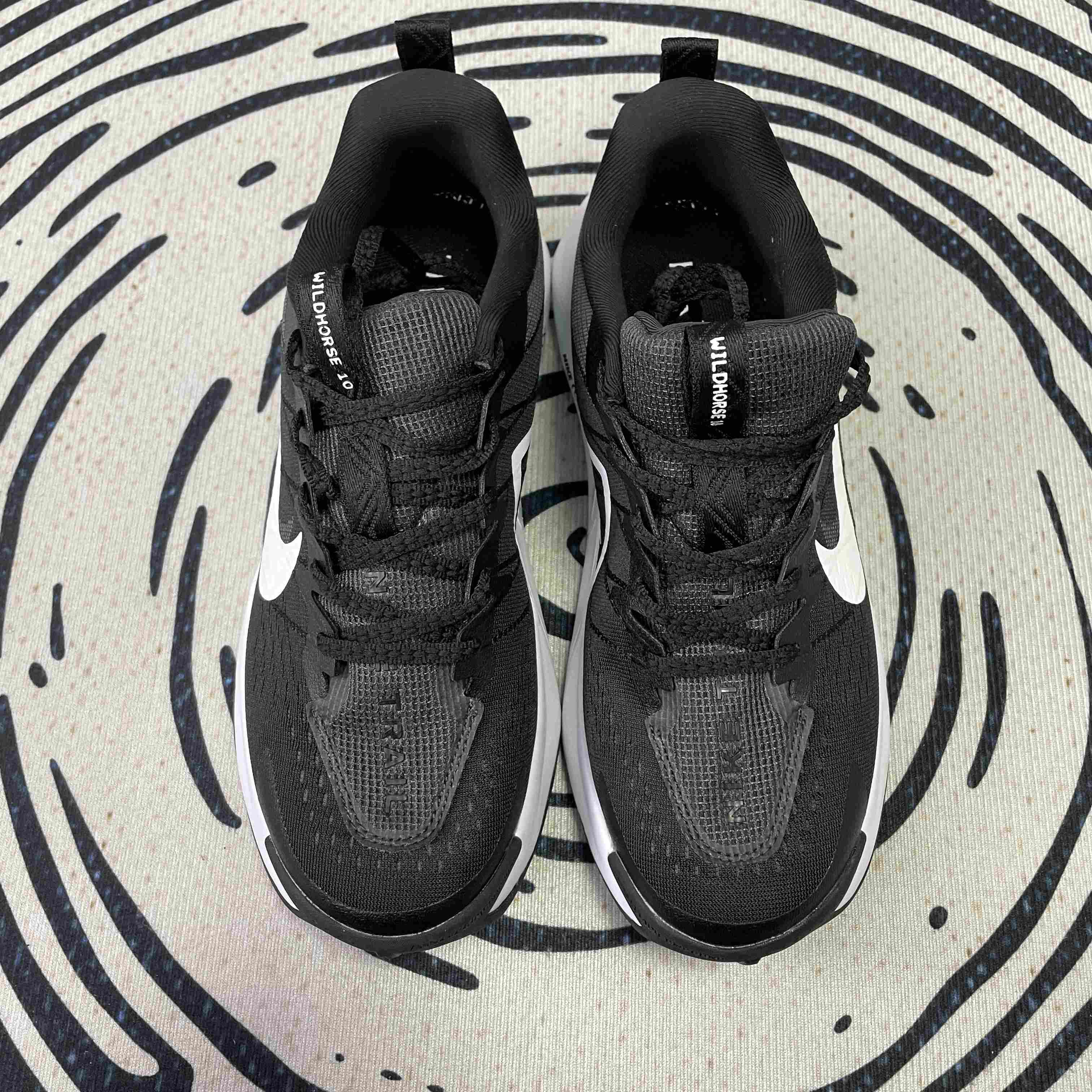 Nike Black and White Wildhorse 7 Running Shoes